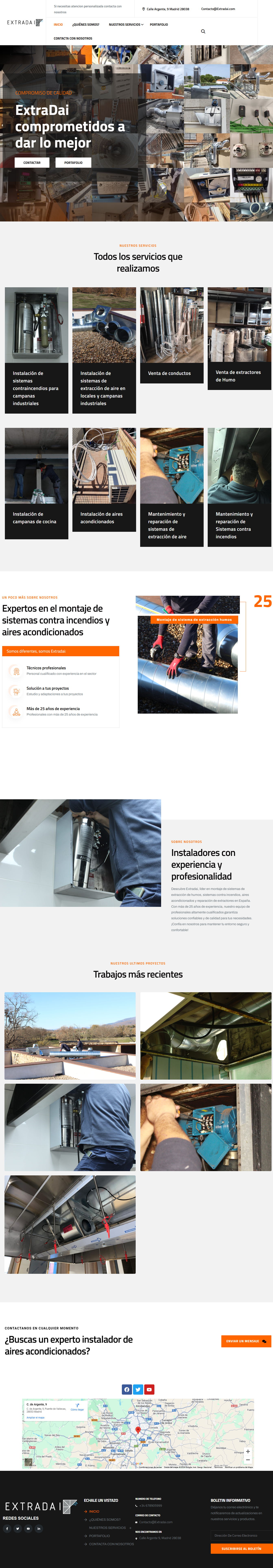 creación Extradai web corporativa