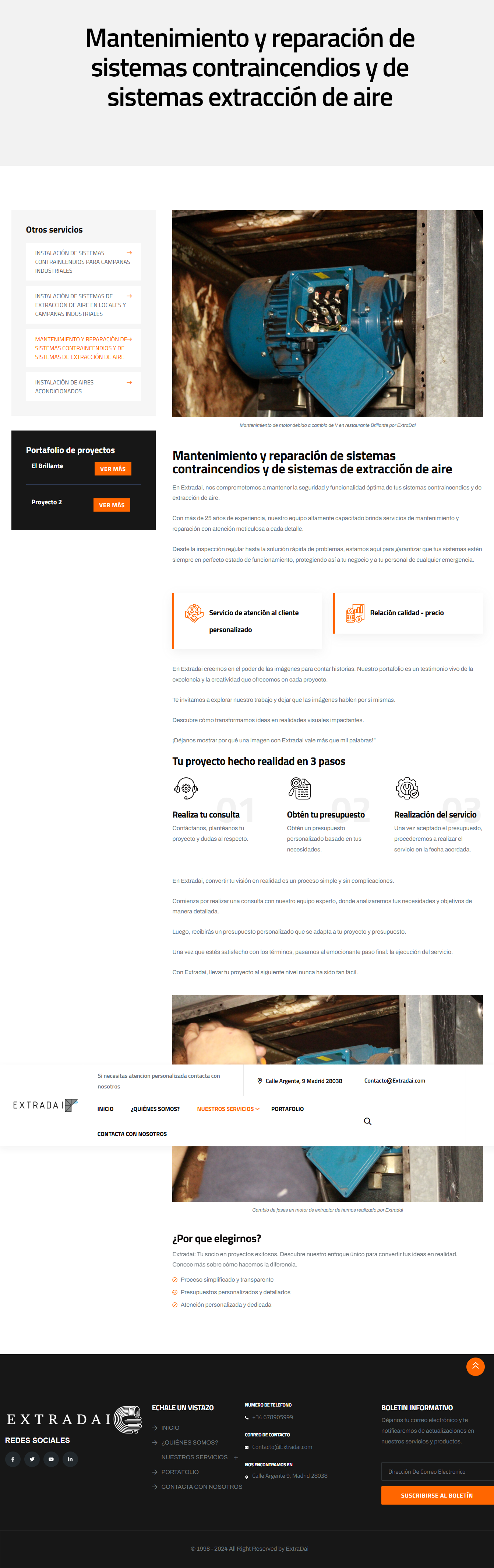 creación Extradai web corporativa